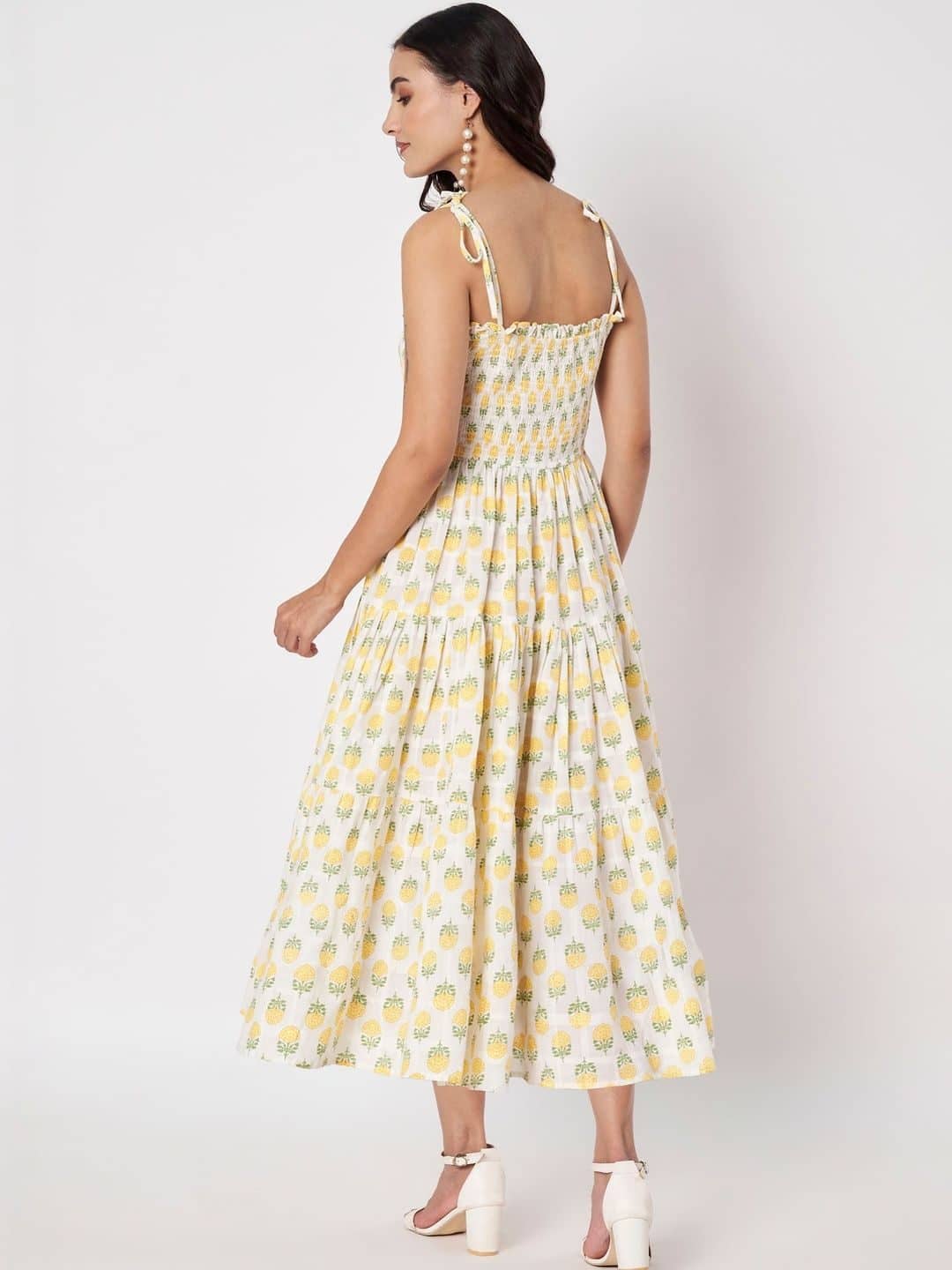 SILCHIC Floral Print A-Line Midi Dress — photo 3