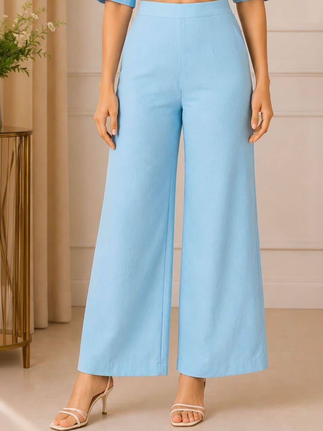 SILCHIC Solid Top with Palazzos — photo 4