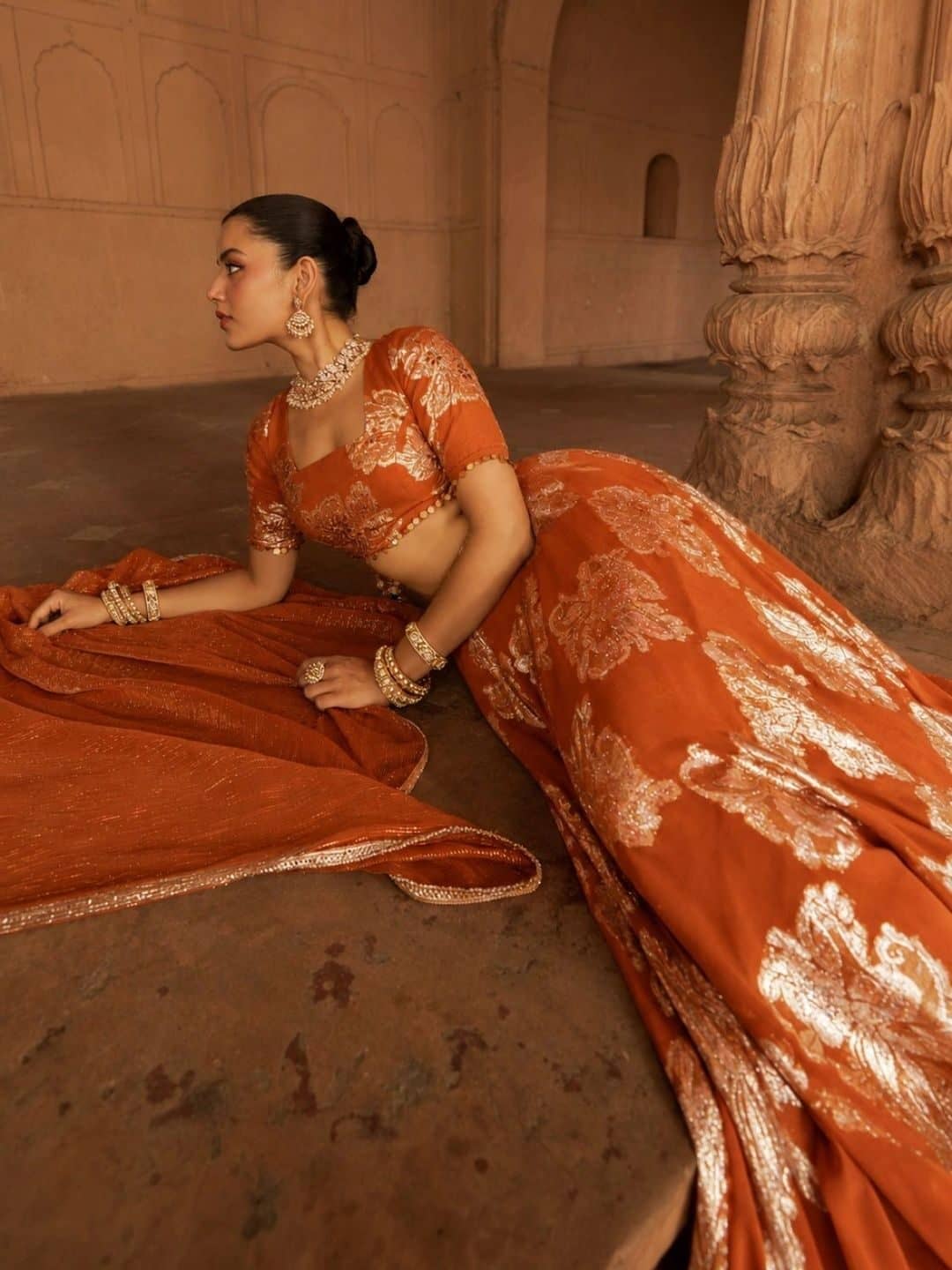 SILCHIC Printed Foil Print Ready to Wear Lehenga & Blouse With Dupatta — photo 4