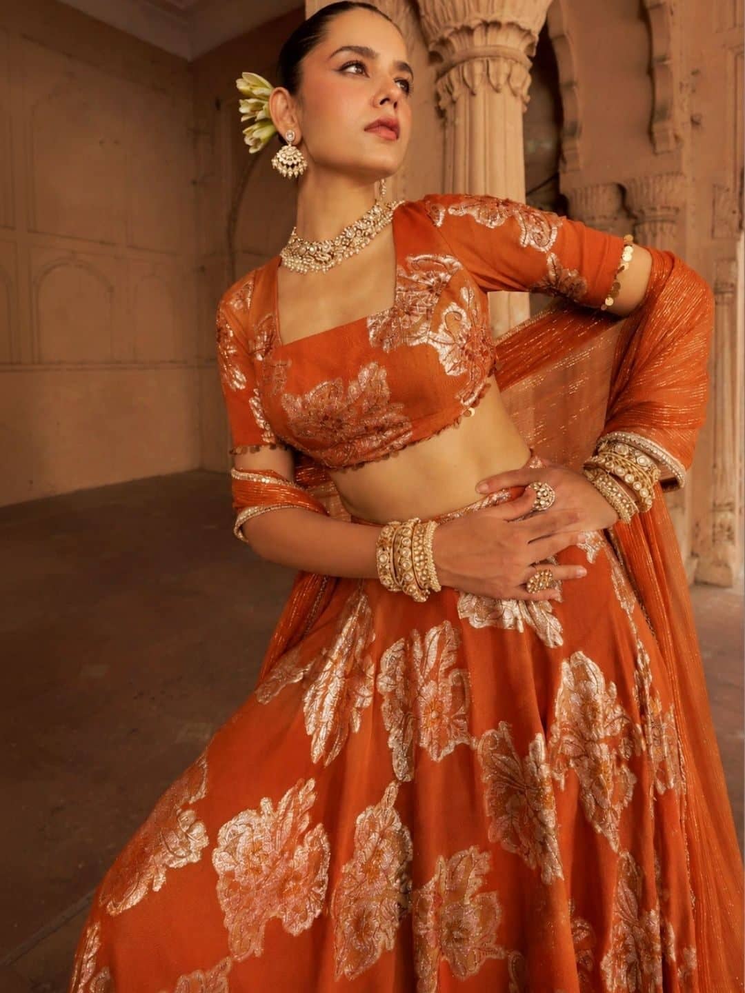 SILCHIC Printed Foil Print Ready to Wear Lehenga & Blouse With Dupatta — photo 6