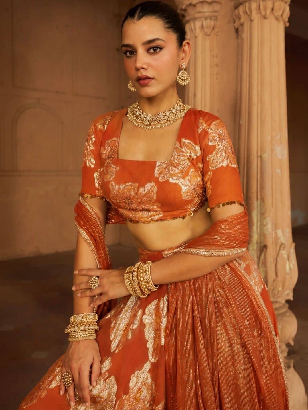 SILCHIC Printed Foil Print Ready to Wear Lehenga & Blouse With Dupatta — photo 3