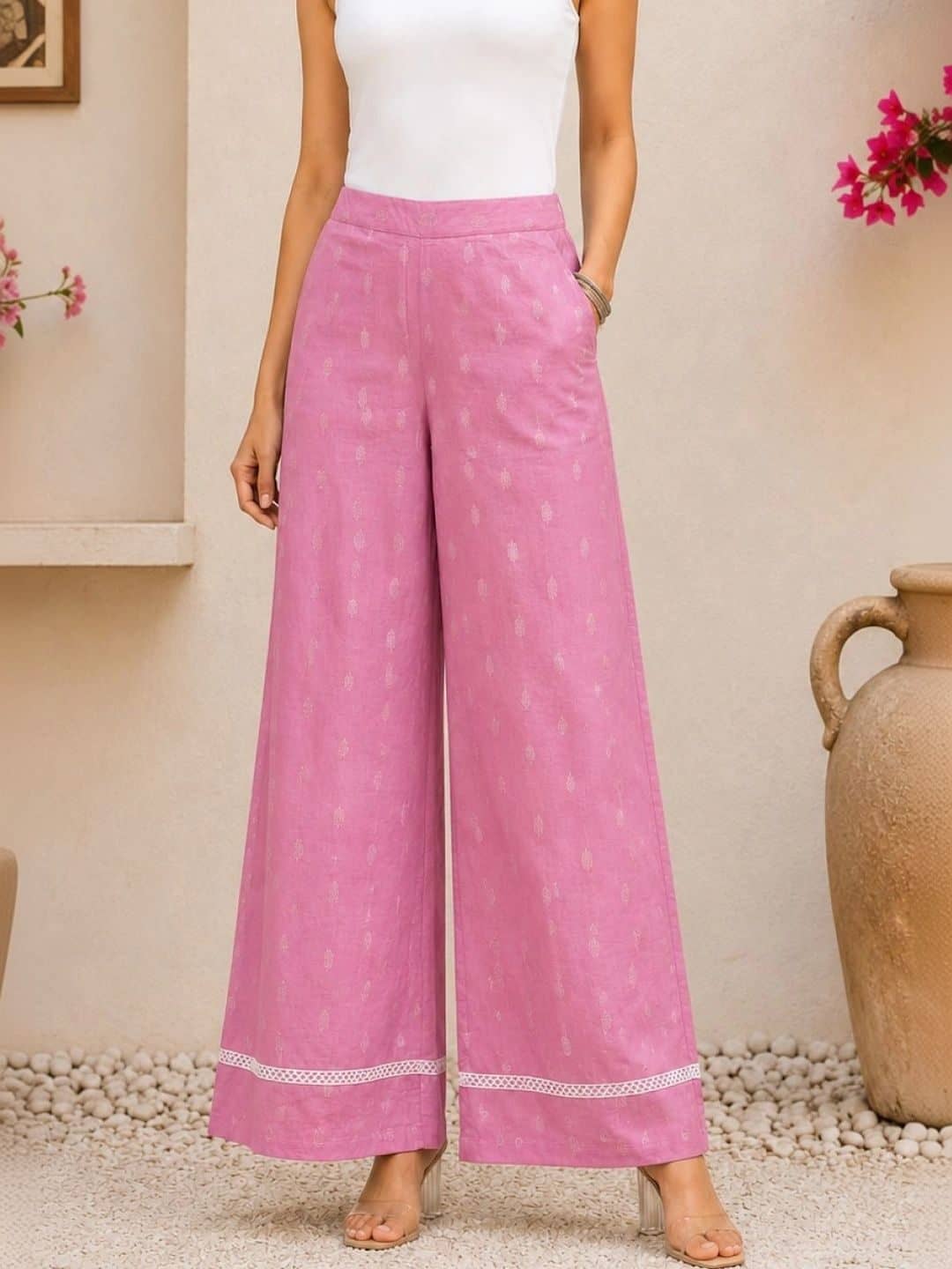 SILCHIC Women Ethnic Motifs Printed Regular Kurta with Palazzos — photo 4