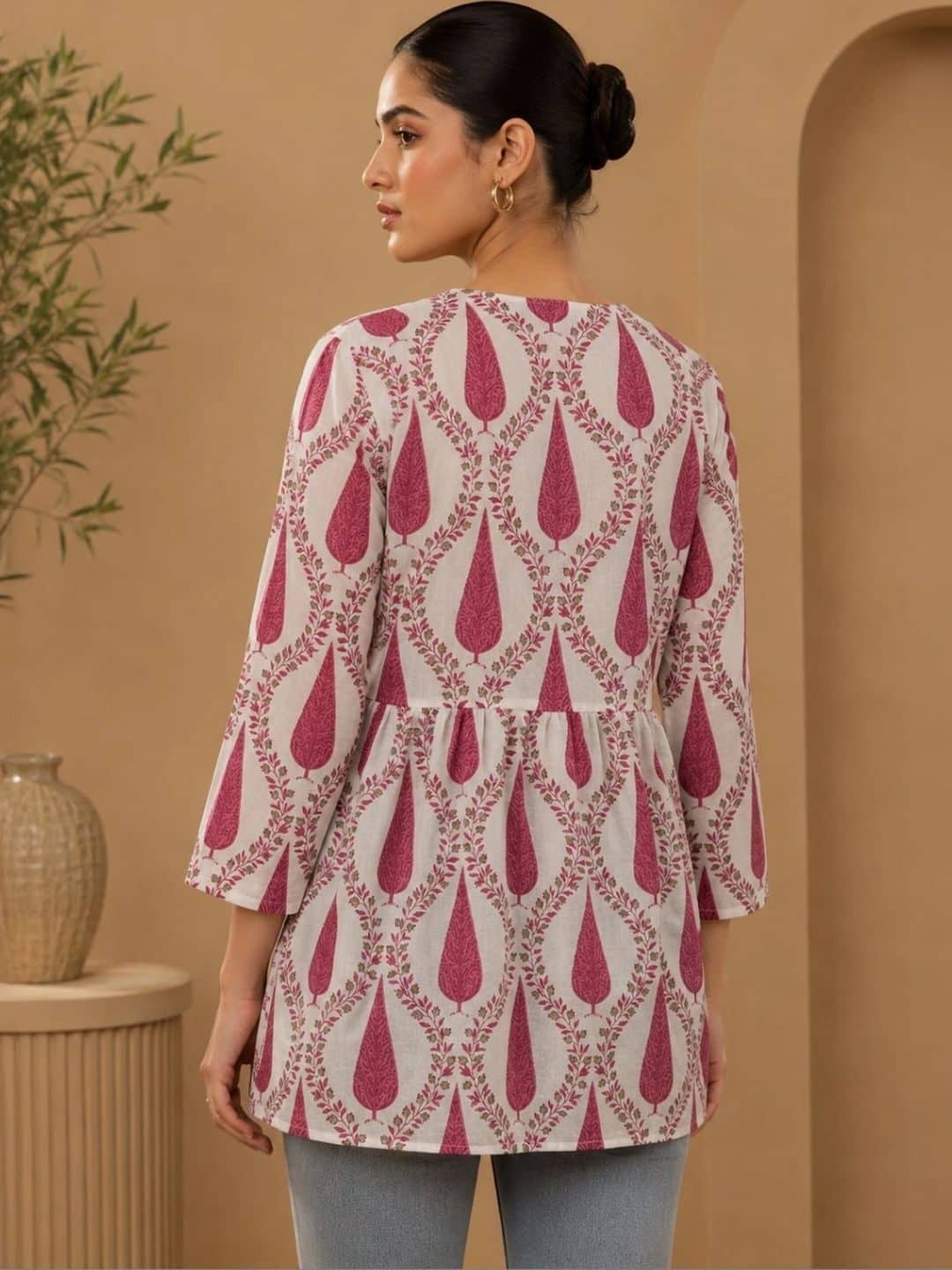 SILCHIC Botanical Printed Pure Cotton Kurti — photo 3