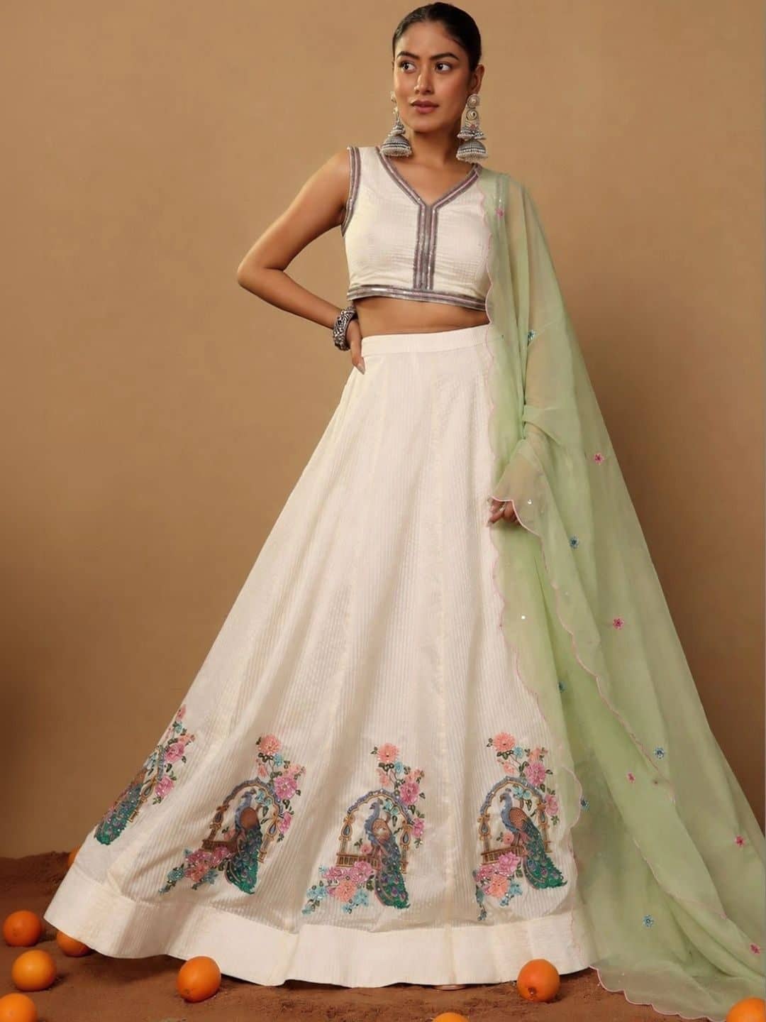 SILCHIC Embellished Sequinned Ready to Wear Lehenga & Blouse With Dupatta