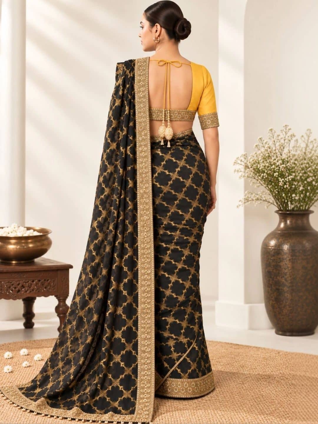 SILCHIC Floral Zari Designer Saree — photo 3