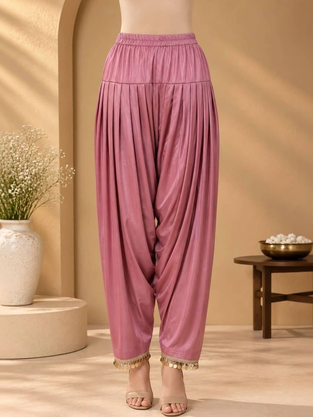 SILCHIC Women Regular Gotta Patti Silk Crepe Kurta with Patiala & With Dupatta — photo 5